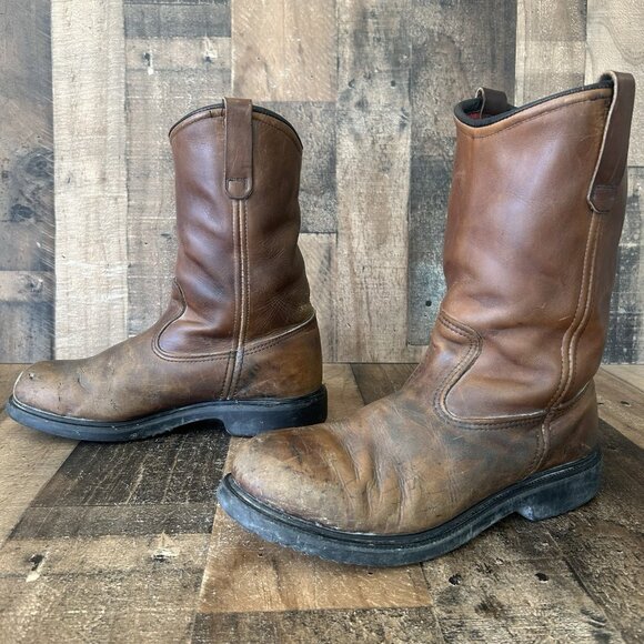 Red Wing Vintage Steel Toe Insulated Pull On Work Boots Mens 9.5 D